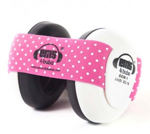 Em’s 4 Bubs Baby Earmuffs - Pink/White
