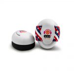 Ems for Kids Baby Earmuffs - White with StarsnStripes
