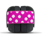 Ems for Kids Baby Earmuffs - Black with Pink/White Headband