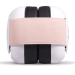 Ems for Kids Baby Earmuffs - White with Coral