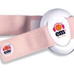 Ems for Kids Baby Earmuffs - White with Coral
